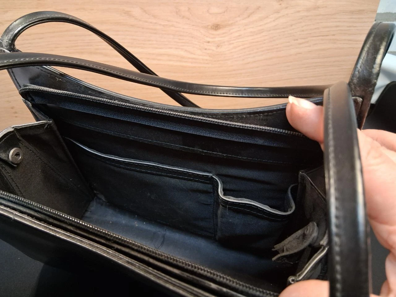 Bolso de hombro negro marca Rugano – photo 2